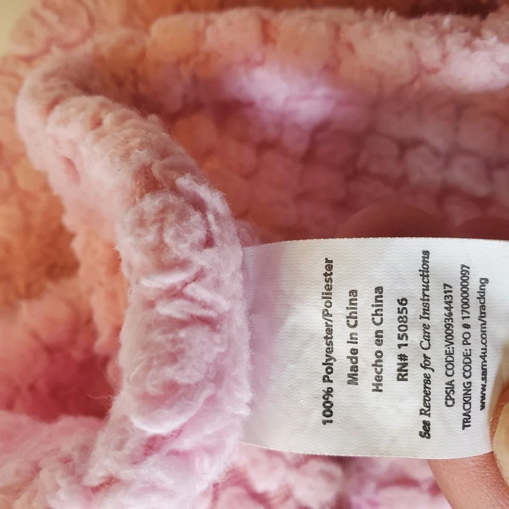 Girls Zak & Zoey Plush‎ Pink Elephant Balloon Clouds Hearts Waffle Baby Blanket